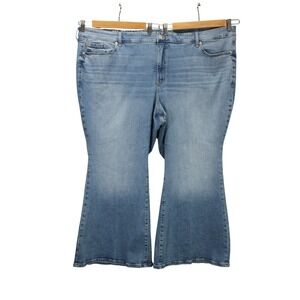 Torrid Perfect Super Flare Mid Rise Jeans Women's‎ 30S Vintage Stretch Denim